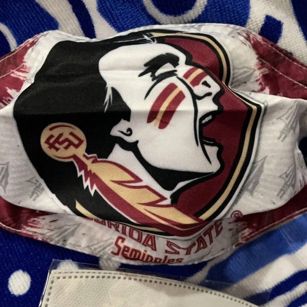 6/$20 New FSU Seminoles adjustable face mask